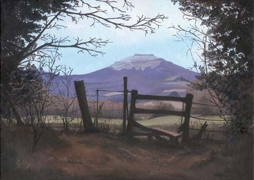 Oil artwork titled Below the Kettle Sings.