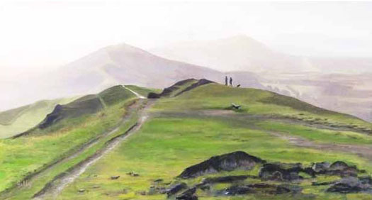 Oil artwork titled Boxing Day on the Beacon.