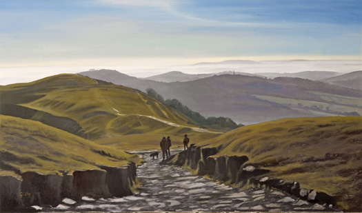 Oil artwork titled British Camp Summit.