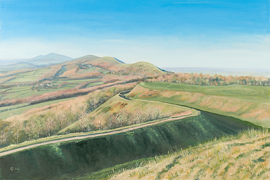 Oil artwork titled British Camp.
