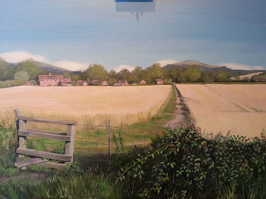 Medium unavailable artwork titled Cornfields.