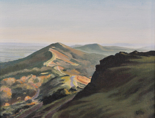 Oil artwork titled From the Outcrop.