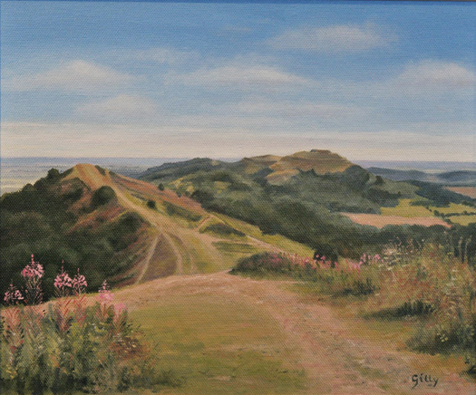 Oil artwork titled Midsummer on Pinnacle Hill.