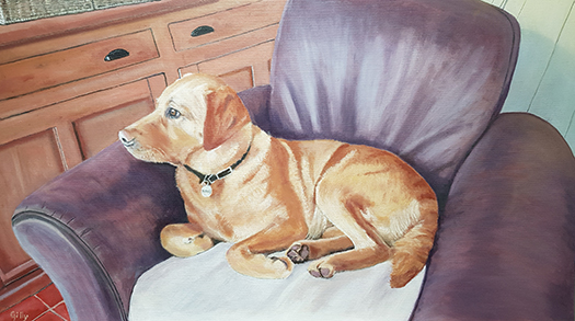 Oil artwork titled Nancy.