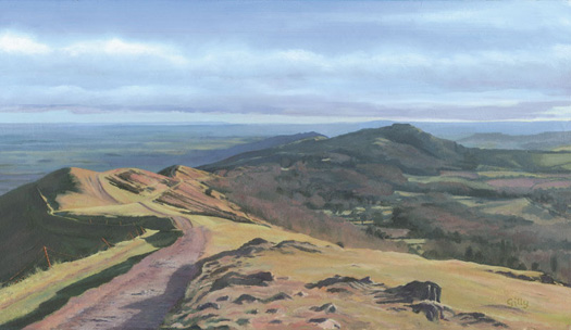 Oil artwork titled On top of Pinnacle Hill.