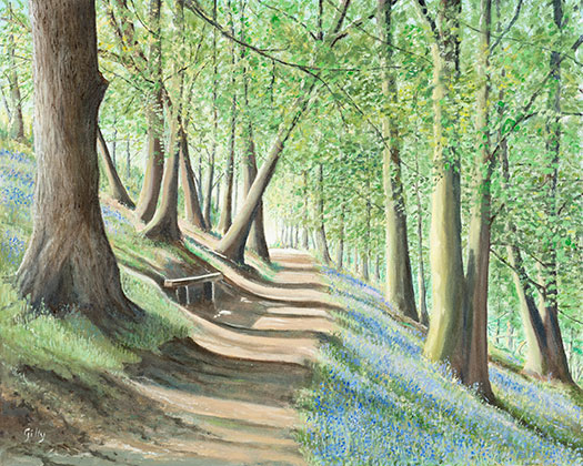 Oil artwork titled The Lower Path.