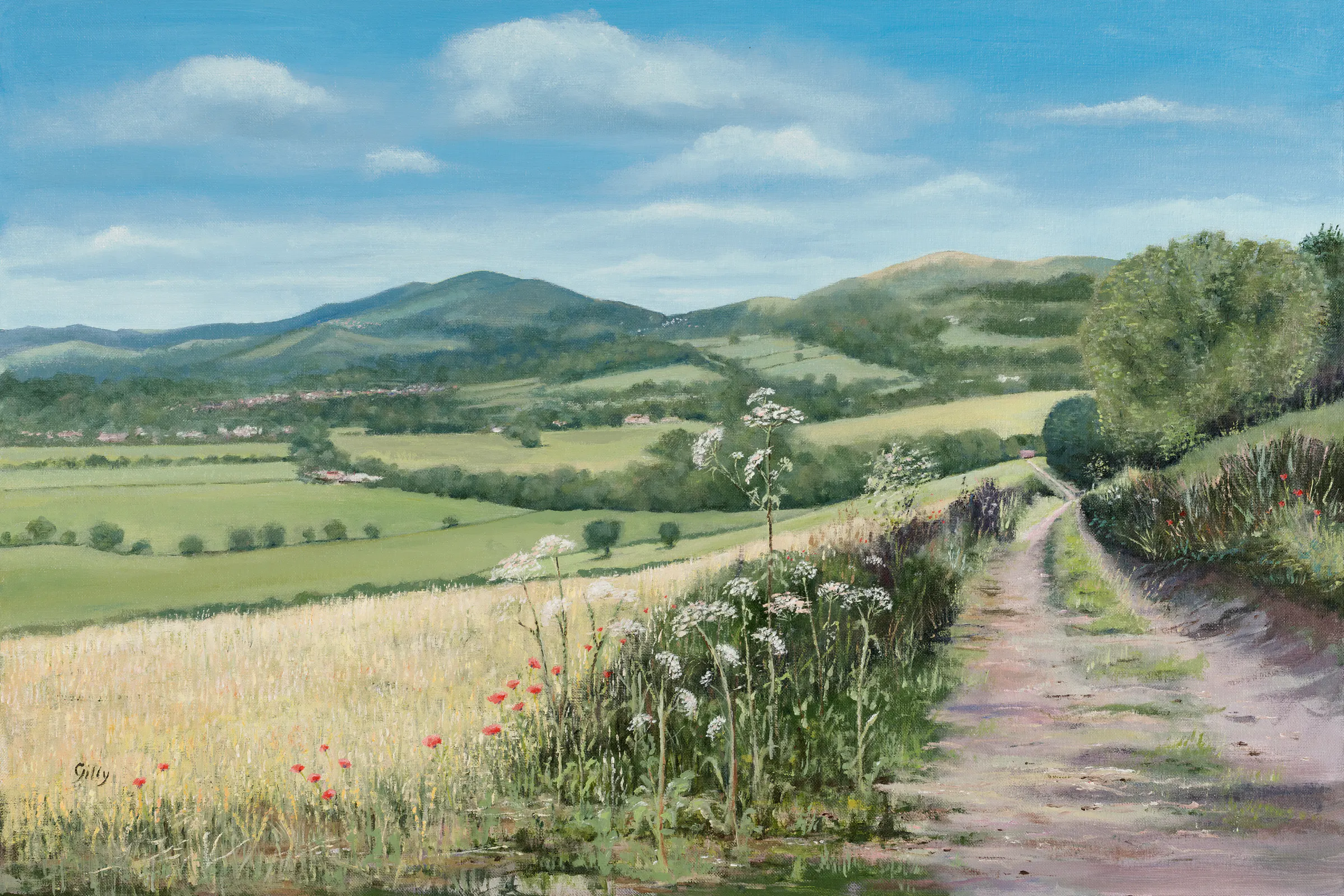 Medium unavailable artwork titled Track to Old Castle Farm.